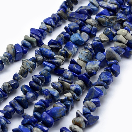 Arricraft Natural Lapis Lazuli Beads Strands, Chip, 5~8mm, Hole: 1mm, about 33 inches(84cm)