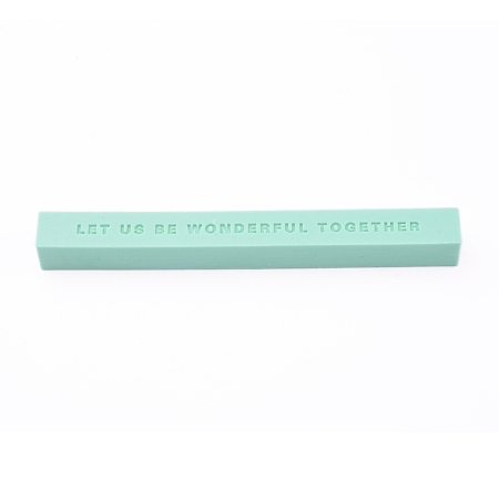 CRASPIRE Sealing Wax Sticks, without Wicks, for Wax Seal Stamp, with Word, Aquamarine, 99x10x10mm