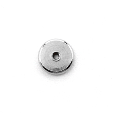 Unicraftale 304 Stainless Steel Beads, Heishi Beads, Disc/Flat Round, Stainless Steel Color, 7x1.5mm, Hole: 1.2mm