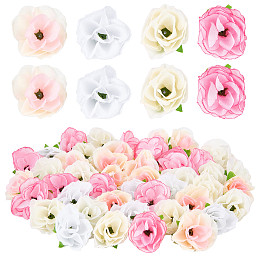 CRASPIRE 100pcs Fake Rose 1.5inch Artificial Rose Heads, Faux Silk Flower Decoration for Christmas Tree Wedding Party DIY Garden Home Craft Art Decor