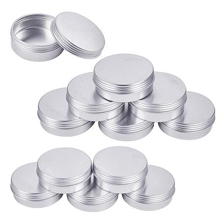 BENECREAT 24 Pack 0.84 OZ Tin Cans Screw Top Round Aluminum Cans Screw Lid Containers - Great for Store Spices, Candies, Tea or Gift Giving