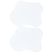 FINGERINSPIRE 2pcs Acrylic Irregular Coaster 13 * 17cm Clear Cloud Shape Cup Mats Transparent Irregular Coaster Creative Mug Pad Coffee Cup Coaster Table Ornament Photography Decorative Props