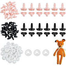 SUPERFINDINGS About 52 Sets Resin Safety Noses 2 Colors Doll Noses with Plug Stuffed Animal Nose for Sewing Making DIY Crafts Puppet Animal Works