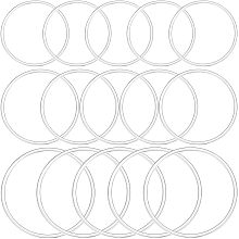 Beebeecraft 1 Box 30Pcs 22/25/30mm Linking Rings Sterling Silver Plated Smooth Single Loop Small Circle Frames Key Chain Closed Links Connector Rings for Bracelet Necklace Jewelry Making