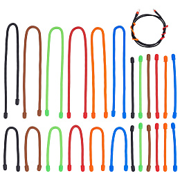 CRASPIRE Silicone Cable Ties 24pcs 6 Colors Reusable Rubber Twist Ties Bendable Cord Tie Straps for Bundling Holding Organizing for Indoor Outdoor Garden(3"+4"+6"+12")