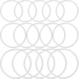 Beebeecraft 1 Box 30Pcs 22/25/30mm Linking Rings Sterling Silver Plated Smooth Single Loop Small Circle Frames Key Chain Closed Links Connector Rings for Bracelet Necklace Jewelry Making