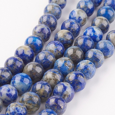 Arricraft Natural Lapis Lazuli Beads Strands, Round, 8mm, Hole: 1mm, about 48pcs/strand, 15.7 inches(40cm)