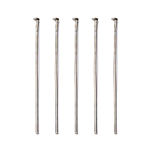 Honeyhandy Iron Flat Head Pins, Cadmium Free & Lead Free, Platinum Color, Size: about 0.75~0.8mm thick(20 Gauge), 4.5cm long, Head: 2mm