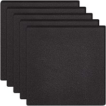 Sponge EVA Sheet Foam Paper Sets, With Adhesive Back, Antiskid, Square, Black, 15x15x0.65cm