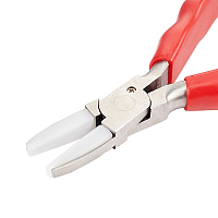 BENECREAT High Carbon Steel Pliers, Nylon Jaw Pliers, for Jewelry Making, Stainless Steel Color, 155x63.5x19mm