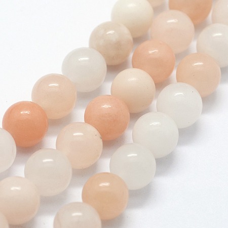 ARRICRAFT Natural Pink Aventurine Beads Strands, Round, 8mm, Hole: 0.8mm, about 47pcs/strand,  14.96 inches(38cm)