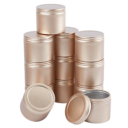 BENECREAT 30ml Round Aluminium Tin Cans, Aluminium Jar, Storage Containers for Cosmetic, Candles, Candies, with Screw Top Lid, Thistle, 4.5x3.9cm; Capacity: 30ml(1.01 fl oz), 12pcs/box
