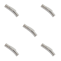 Unicraftale 304 Stainless Steel Bayonet Clasps, DIY Jewelry Making, Column, Stainless Steel Color, 28x5.5x7mm, Hole: 4mm, 5sets/box