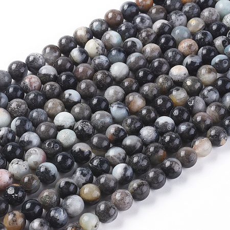 Arricraft Natural Amazonite Beads Strands, Round, 6mm, Hole: 1mm, about 59pcs/strand, 14.96 inches(38cm)
