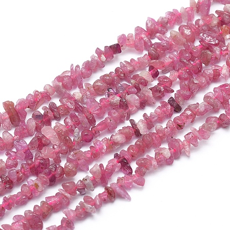 ARRICRAFT Natural Tourmaline Beads Strands, Chip, 3~6x1~3mm, Hole: 0.7mm, about 15.55 inches(39.5cm)