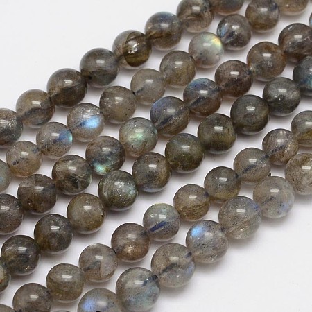 ARRICRAFT Natural Labradorite Round Bead Strands, Grade A, 6mm, Hole: 1mm, about 66pcs/strand, 15.5 inches