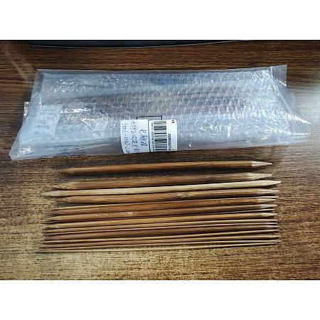 Arricraft 32Pcs 16 Style Bamboo Double Pointed Knitting Needles(DPNS), Peru, 250x2~10mm, 2pcs/style