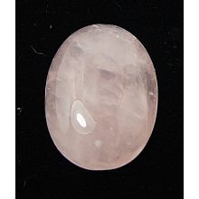 Honeyhandy Natural Rose Quartz Cabochons, Oval, Pink, 10x8x4mm