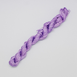 Honeyhandy Nylon Thread, Nylon Jewelry Cord for Custom Woven Bracelets Making, Medium Orchid, 1mm, about 26.24 yards(24m)/bundle, 10bundles/bag, about 262.46 yards(240m)/bag