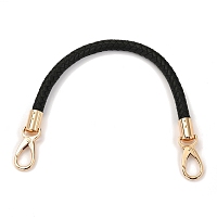 Honeyhandy PU Leather Bag Strap, with Alloy Swivel Clasps, Bag Replacement Accessories, Black, 41.5x1cm