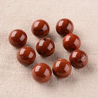 Honeyhandy Natural Red Jasper Round Ball Beads, Gemstone Sphere, No Hole/Undrilled, 16mm