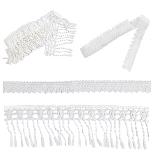 Gorgecraft Lace Trim, Polyester Lace Ribbon Edge Trimmings, for Sewing and Bridal Wedding Decoration, White, 116mm,  1-1/8 inches(28mm); 5yards(4.57m); 2bundles/set