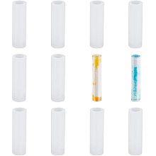 arricraft 10PCS Tube Silicone Molds DIY Resin Craft Clear Resin Casting Molds for DIY Necklace Bracelet Earring Craft Making