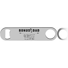 CREATCABIN Funny Bottle Opener Bonus Dad Flat Speed Openers Stainless Steel Heavy Duty For Bar Pub Beer Bartenders Home Kitchen Father's Day Valentine Birthday Gifts Easy To Use 7"