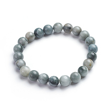 Honeyhandy Natural Hawk's Eye Stretch Bracelets, Round, 2-1/8 inch(5.3cm), Bead: 8.8~9.5mm