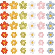 FINGERINSPIRE 60PCS 12 Styles Crocheted Flower Appliques Sew On Handmade Crochet Patches DIY Appliques Embellishments Crochet Applique Patches for Dress Jeans Clothese Jackets Bags Crochet Flowers