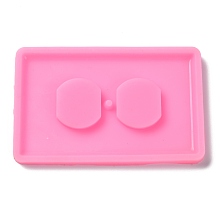 Honeyhandy Rectangle Socket Panel Silicone Mould, Resin Casting Molds, For UV Resin, Epoxy Resin Craft Making, Flamingo, 77x121x7mm, Hole: 4mm