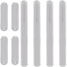 GORGECRAFT 2 Sets 2 Style PVC Silicone Anti-Collision Bumper Guard Protector Strips Cabinet Door Bumpers Clear Adhesive Bumpers for Refrigerator Furniture Cabinets Wall Protector Car Oval