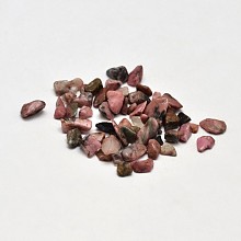 Honeyhandy Natural Rhodonite Chip Beads, No Hole/Undrilled, 2~8x2~4mm, about 8500pcs/500g