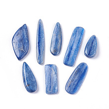 Honeyhandy Natural Kyanite/Cyanite/Disthene Cabochons, Nuggets, 29.5~58.5x10~20.5x3.5~6.5mm