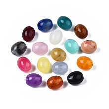 ARRICRAFT Acrylic Beads, Imitation Gemstone Style, Barrel, Mixed Color, 13x10mm, Hole: 2mm, about 550pcs/500g