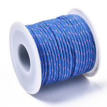 Honeyhandy Multipurpose Polyester Cord, for Rope Bracelets or Boot Laces Making, Dodger Blue, 2mm, about 21.87 yards(20m)/roll