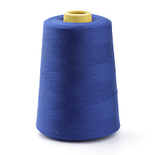 Honeyhandy Polyester Sewing Thread Cords, For Cloth or DIY Craft, Medium Blue, 0.1mm, about 7000yards/roll