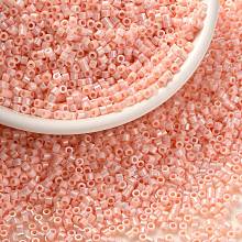 Arricraft Cylinder Seed Beads, Opaque Colours Luster, Uniform Size, PeachPuff, 2x1.3~1.5mm, Hole: 0.8~1mm, about 888pcs/10g