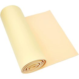 BENECREAT 3mm Thick Beige Self-Adhesive EVA Foam Roll 78.7x11.8 Inch for Furniture Protecting, Gap Filling, Costumes and Other Craft Project