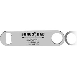 CREATCABIN Funny Bottle Opener Bonus Dad Flat Speed Openers Stainless Steel Heavy Duty For Bar Pub Beer Bartenders Home Kitchen Father's Day Valentine Birthday Gifts Easy To Use 7"