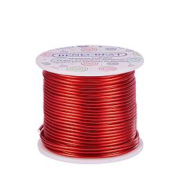 BENECREAT 18 Guage Aluminum Wire Length 492FTAnodized Jewelry Craft Making Beading Floral Colored Aluminum Craft Wire - FireBrick