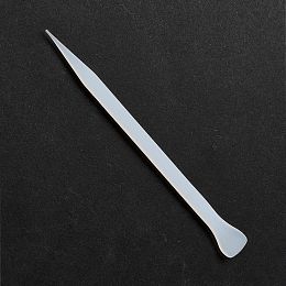 Honeyhandy Reusable Silicone Stirring Sticks, for UV Resin & Epoxy Resin Craft Making, White, 120x12x4.5mm