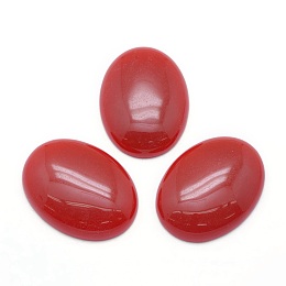 Honeyhandy Natural Red Jasper Cabochons, Oval, 40x30x7.5~8mm