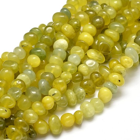 Arricraft Natural Peridot Gemstone Nuggets Bead Strands, 6~10x9~12x8~10mm, Hole: 1mm, about 15.3 inches~15.7 inches