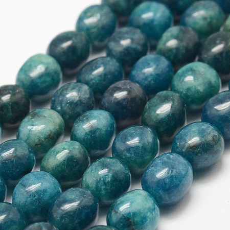 ARRICRAFT Natural Apatite Beads Strands, Oval, 10.5x8.5mm, Hole: 2mm, about 38pcs/strand, 15.7 inches(40cm)