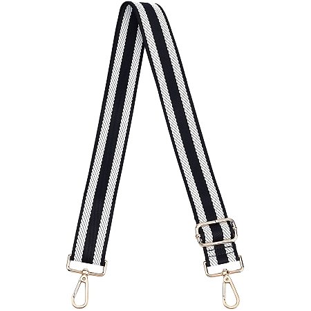 NBEADS Nylon Adjustable Bag Strap, Wide Shoulder Strap Replacement Belt Adjustable Crossbody Handbag Stripe, 32~57.8
