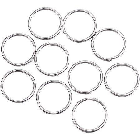 ARRICRAFT craft 1000pcs 12mm Diameter Stainless Steel Open Jump Rings O Ring Closed but Unsoldered Split Rings Metal Connector Loops for DIY Jewelry Keychain Making 12x1mm