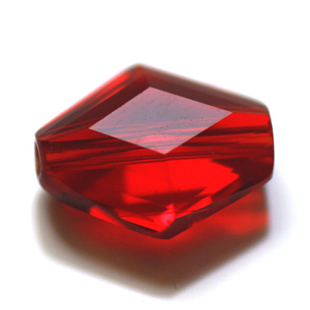 Honeyhandy Imitation Austrian Crystal Beads, Grade AAA, Faceted, Bicone, Dark Red, 14x12x6mm, Hole: 0.9~1mm