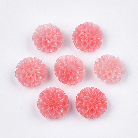 ARRICRAFT Synthetic Coral Beads, Dyed, Lotus Flower, Light Coral, 15x16x9.5mm, Hole: 1.4mm