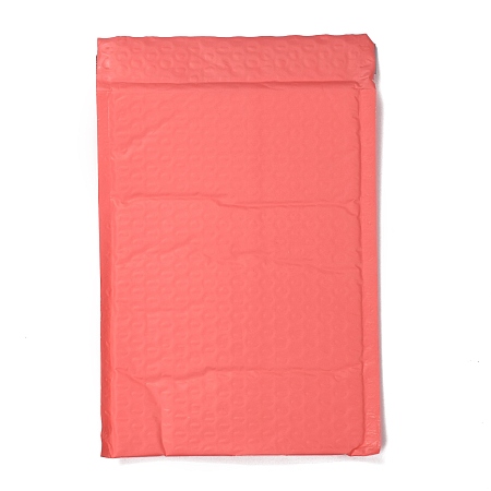 Honeyhandy Matte Film Package Bags, Bubble Mailer, Padded Envelopes, Rectangle, Salmon, 27x17.2x0.2cm